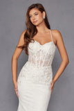 Juliet Elegant Lace Sleeveless Mermaid Bridal Gown JT2481UW Juliet