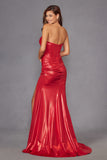 Juliet Strapless Elegant Sweetheart Neckline Luxurious Metallic Fabric Gown - JT2578H Juliet