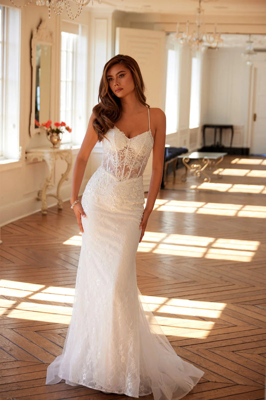 Juliet Elegant Lace Sleeveless Mermaid Bridal Gown JT2481UW Juliet