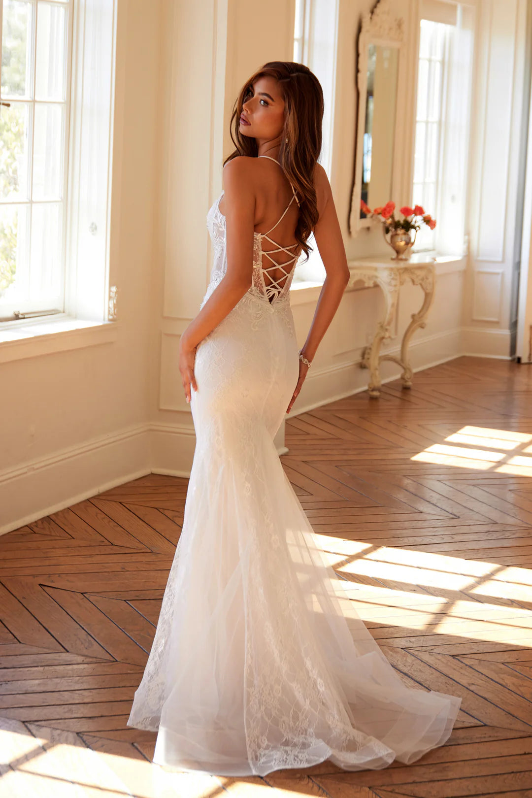 Juliet Elegant Lace Sleeveless Mermaid Bridal Gown JT2481UW Juliet