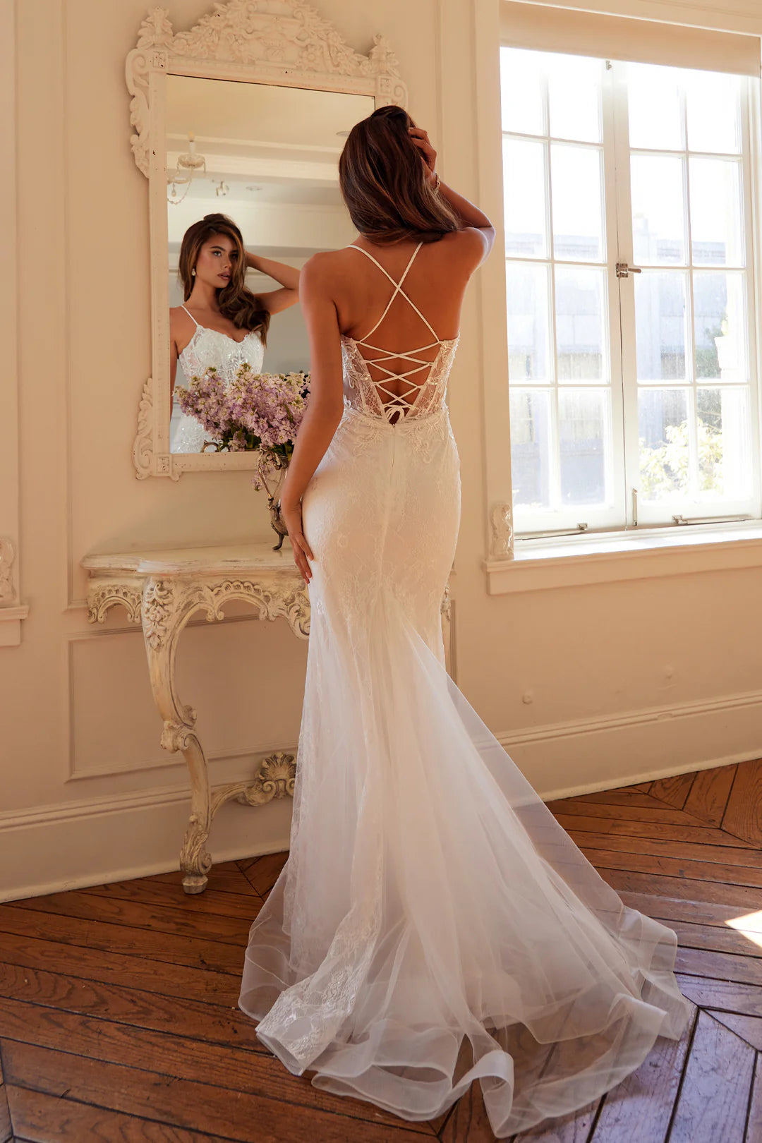 Juliet Elegant Lace Sleeveless Mermaid Bridal Gown JT2481UW Juliet