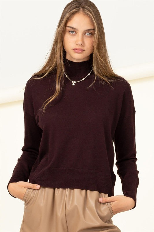 Warm Personality High-Neckline Sweater HYFVE