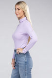 Long-Sleeve Turtleneck Bodysuit Ambiance Apparel