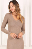 V-Neck Sweater Maxi Dress Lilou