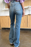 Judy Blue Full Size Distressed Casual Denim Raw Hem Bootcut Jeans Style #: 82542 Judy Blue