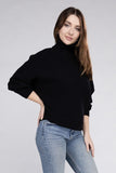 Viscose Dolman Sleeve Turtleneck Sweater ZENANA