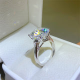 10 Carat Moissanite 925 Sterling Silver Ring - Rosa Apparel