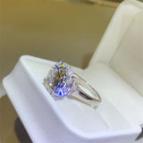 10 Carat Moissanite 925 Sterling Silver Ring - Rosa Apparel