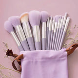 13 Pcs Soft Fluffy Makeup Brushes Set - Rosa Apparel