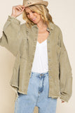 Fringe Distressed Oversized Jacket POL