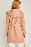 JQ Fleece Belted Hoodie Coat Love Tree