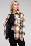 Cozy Plaid Flannel Shacket Ambiance Apparel