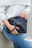 Aili's Corner Soft Vegan PU Leather Wristlet Mini Clutch Aili's Corner