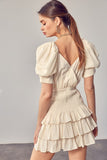 Puff Sleeves Ruffle Dress Do + Be Collection