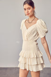 Puff Sleeves Ruffle Dress Do + Be Collection