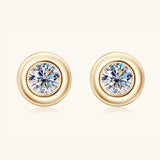 Moissanite 925 Sterling Silver Stud Earrings - Rosa Apparel