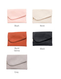 Aili's Corner Foldover Envelope Soft Vegan PU Leather Clutch Aili's Corner