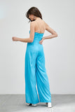 Do + Be Elegant Cowl Neck Trim Detail Wide Leg Sleeveless Jumpsuit Do + Be Collection