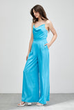 Do + Be Elegant Cowl Neck Trim Detail Wide Leg Sleeveless Jumpsuit Do + Be Collection