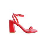 Block Heel Ankle Strap Sandals - Rosa Apparel