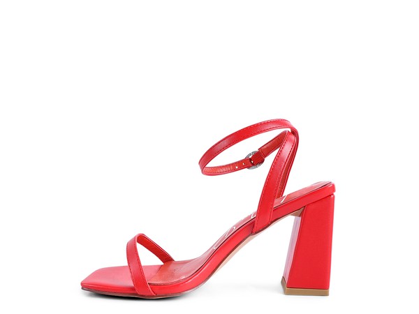 Block Heel Ankle Strap Sandals - Rosa Apparel