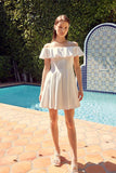 A Line Ruffle Dress - Rosa Apparel