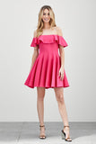 A Line Ruffle Dress - Rosa Apparel