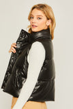 PU Padded Vest Love Tree