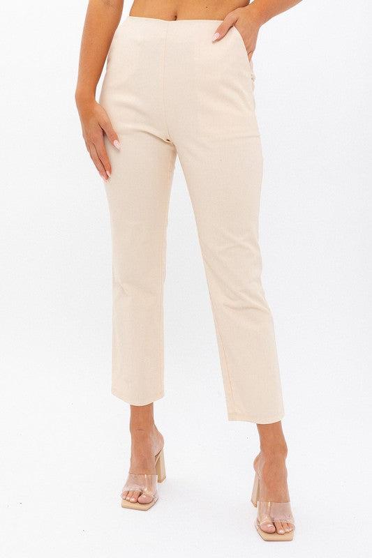 High-Waisted Crop Pants LE LIS