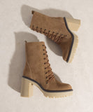 OASIS SOCIETY Jenna - Platform Military Boots Oasis Society