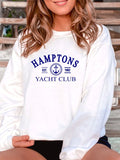 Hamptons Yacht Club CrewNeck Sweatshirt Ocean and 7th