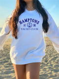 Hamptons Yacht Club CrewNeck Sweatshirt Ocean and 7th