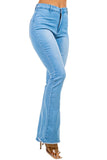 Sexy Denim High Waist Font Button Jeans By Claude By Claude