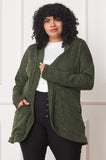 Solid Drape Pocket Cardigan EG fashion