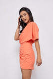 Do + Be Elegant One Shoulder Sleeveless Wrap Mini Dress Do + Be Collection