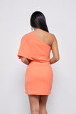 Do + Be Elegant One Shoulder Sleeveless Wrap Mini Dress Do + Be Collection