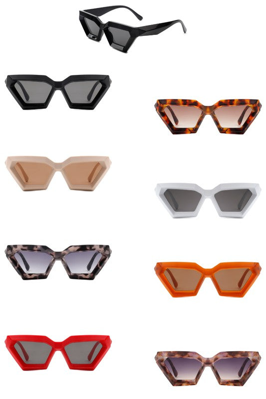 Retro Square Chunky Cat Eye Fashion Sunglasses Cramilo Eyewear