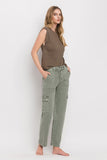 High Rise Cargo Straight Jeans VERVET by Flying Monkey