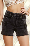 CASUAL WASHED STYLE DENIM SHORTS WITH POCKETS La Miel