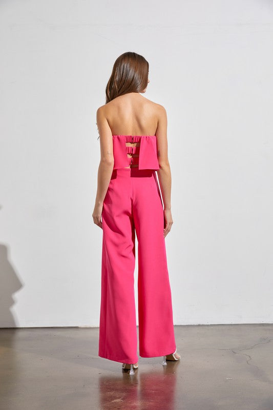 Do + Be Effortless Chic Off Shoulder Tube Neckline Jumpsuit Do + Be Collection