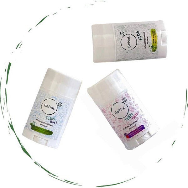 BeNat All-natural Deodorants for Kids & Teens - Rosa Apparel