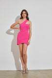 Do + Be Asymmetric Chic One Shoulder Mini Dress Do + Be Collection