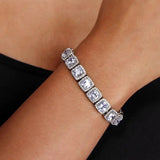 18K White Gold Tennis Bracelet - Rosa Apparel