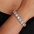 18K White Gold Tennis Bracelet - Rosa Apparel