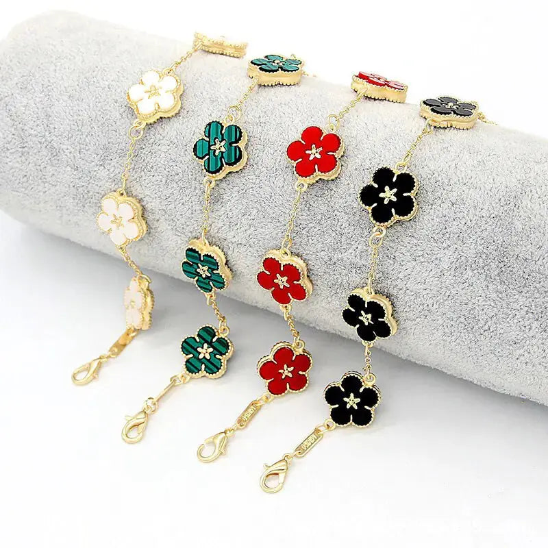 18k Gold Plating Flower Bracelets - Rosa Apparel