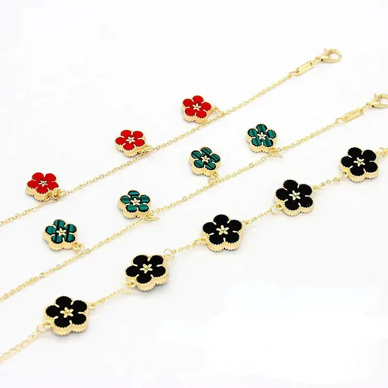 18k Gold Plating Flower Bracelets - Rosa Apparel