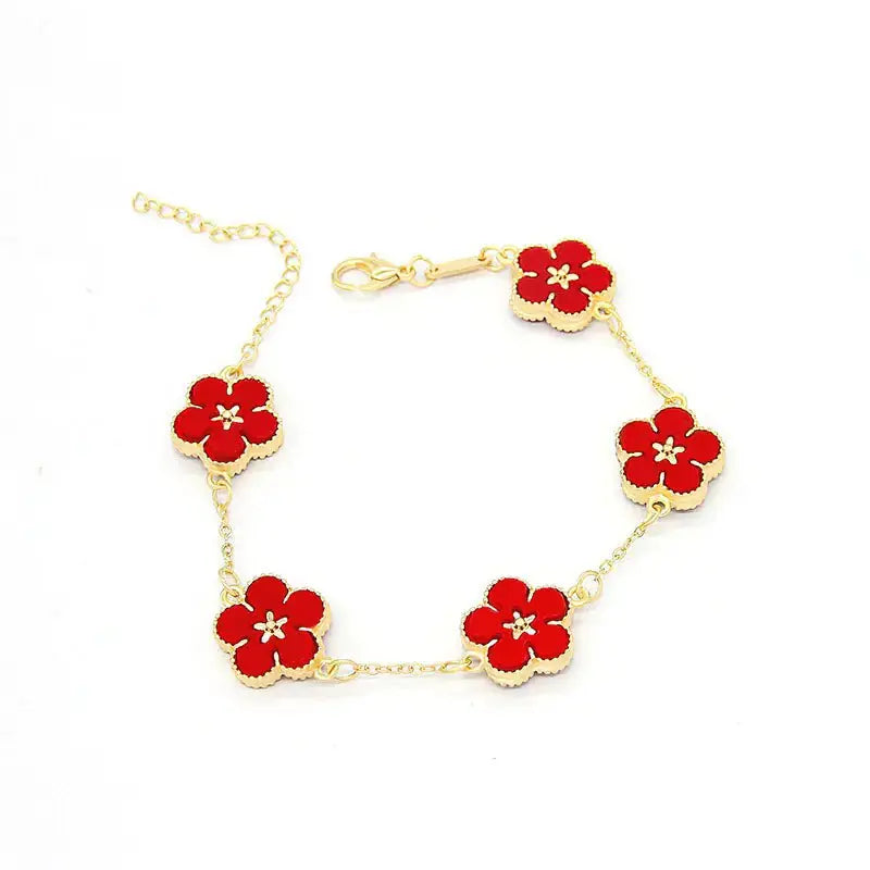 18k Gold Plating Flower Bracelets - Rosa Apparel