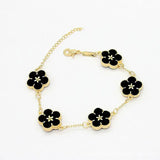 18k Gold Plating Flower Bracelets - Rosa Apparel