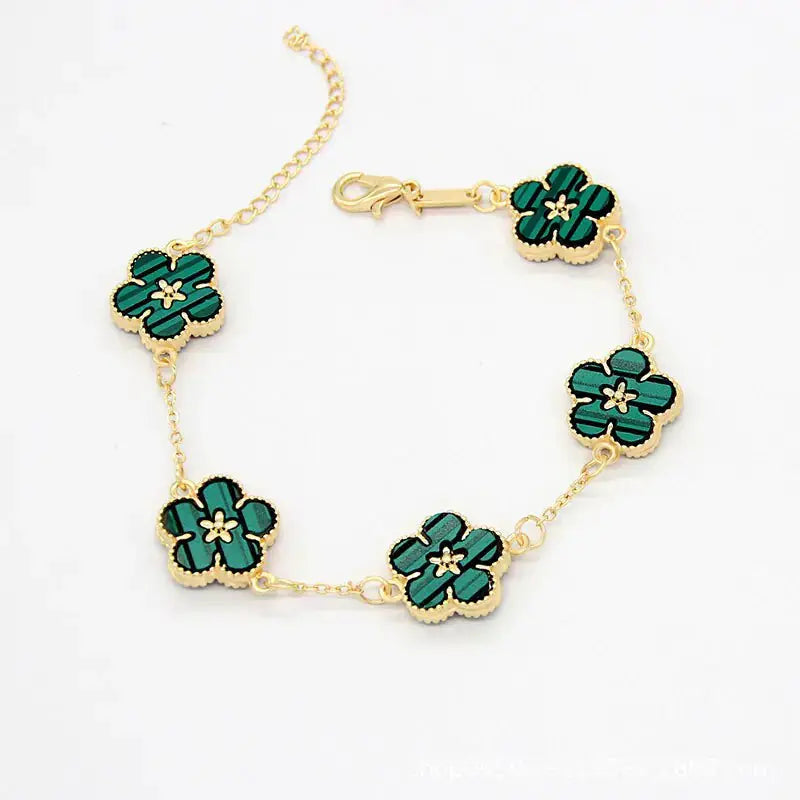 18k Gold Plating Flower Bracelets - Rosa Apparel