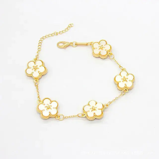 18k Gold Plating Flower Bracelets - Rosa Apparel